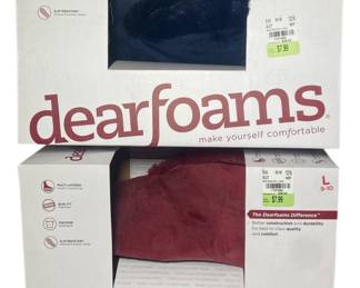 NEW Dearfoams Slippers Size L 