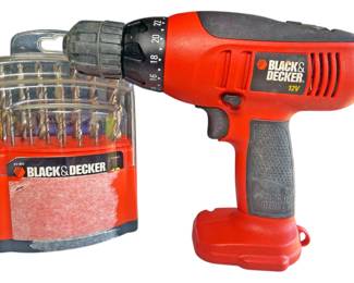 Black Decker Drill and Drill Bits 