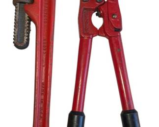 Bolt Cutters and Industrial Wrench 
