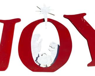 Joy Outdoor Wood Christmas Decor 
