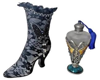 Butterfly Perfume Bottle Lace Boot 