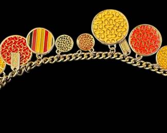1990s Coach Bag Charm Bracelet 