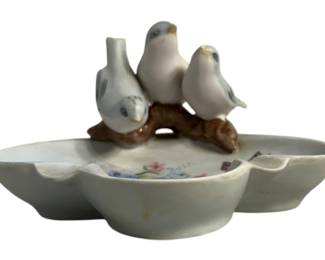 Vintage Porzellan Bird Ashtray Germany 