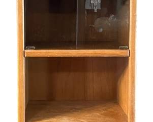 Tall Wood Curio Cabinet with Lights 