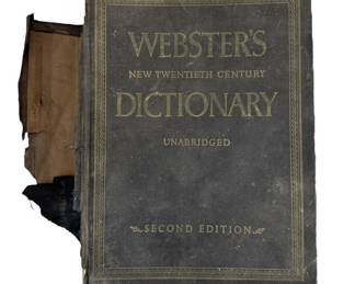 Vintage Unabridged Websters Dictionary 