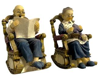 Elderly Grandparents Figurines 