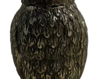 Vintage Metal Owl Shaker 