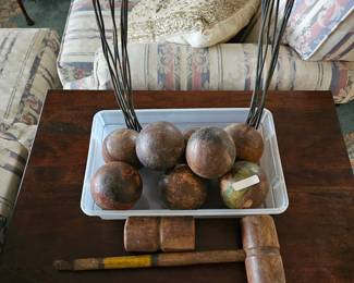 (22)  Antique Croquet Set  {$79}