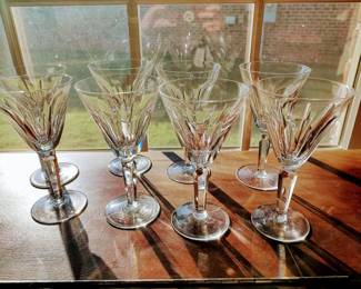 (48)  Waterford Crystal 6.5 in "Sheila" - Set of 8  {$95}