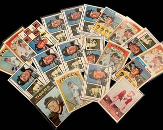 Billy Martin Vintage Baseball Card Lot. All-Star / 5 x World Series Champion / New York Yankees