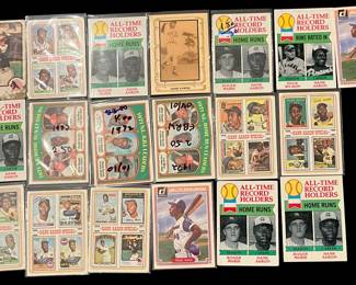Hank Aaron Vintage Baseball Card Lot. HOF / 25 x All-Star / MVP / Atlanta Braves