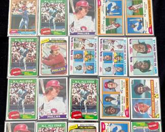 Mike Schmidt Vintage Baseball Card Lot. Philadelphia Phillies HOF / 12 x All-Star / 3 x MVP / World Series Champion