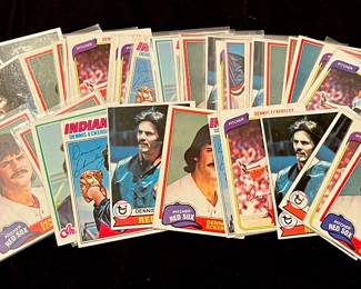 Dennis Eckersley Vintage Baseball Card Lot. HOF / 6 x All-Star / MVP / Cy Young Award Winner
