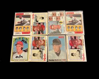 Sparky Anderson Vintage Baseball Card Lot. HOF / 3 x World Series Champion / 2 x Manager of the Year