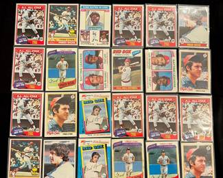 Fred Lynn Vintage Baseball Card Lot. 9 x All-Star / MVP / Rookie of the Year / Boston Red Sox