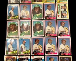 Vida Blue Vintage Baseball Card Lot Pitcher for Athletics, Giants and Royals. 6 x All-Star / Cy Young Winner