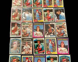 Ted Simmons Vintage Baseball Card Lot. HOF / 8 x All-Star / Catcher for St. Louis Cardinals