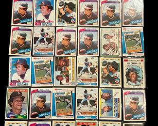 Rod Carew Vintage Baseball Card Lot 18 x All Star Played for Angels and Twins