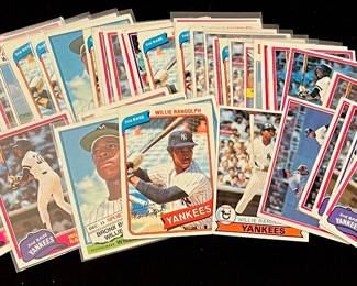 Willie Randolph Vintage Baseball Card Lot. 6 x All-Star / 5 x World Series Champion / Yankees