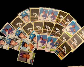 Rick Honeycutt Vintage Baseball Card Lot. 2 x All-Star / World Series Champion / Dodgers
