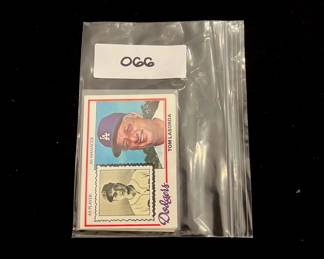 Tommy Lasorda Vintage Baseball Card Lot. HOF / 2 x World Series Champion / 2 x Manager of the Year / Dodgers