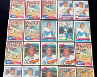 Rick Monday Vintage Baseball Card Lot. 2 x All-Star / World Series Champion
