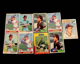 Bert Campaneris Vintage Baseball Card Lot. 6 x All-Star / 3 x World Series Champion / Athletics HOF