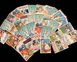 Bill Russell Vintage Baseball Card Lot. 3 x All-Star / 2 x World Series Champion / Los Angeles Dodgers