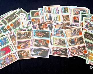 Unsearched Vintage Basketball Card Lot from 1980-1981 Topps Tri-Cards