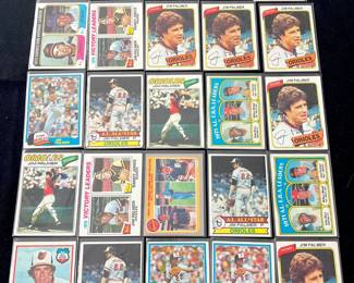 Jim Palmer Vintage Baseball Card Lot. HOF / 6 x All-Star / 3 x World Series Champion / 3 x Cy Young Winner