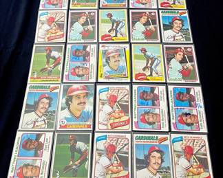 Keith Hernandez Vintage Baseball Card Lot Played for Mets, Cardinals and Indians