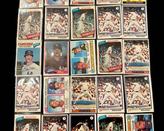 Ron Guidry Vintage Baseball Card Lot New York Yankees Pitcher 4 x All-Star / Cy Young Winner