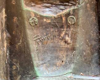Signature on pottery