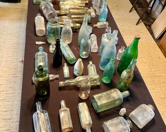 Antique bottles dug locally. Prescription, liquor and Peoria