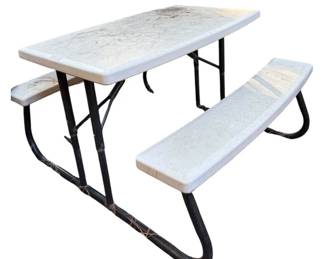 Heavy Duty PlasticMetal Picnic Bench 