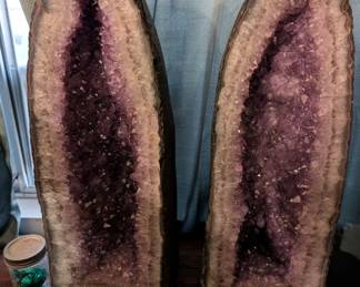 Large Amethyst clusters - 23" tall