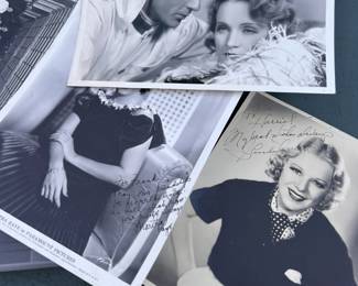 Old Hollywood photos - some signed