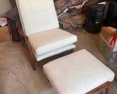 Danish chair and ottoman