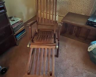 Teak deck chair