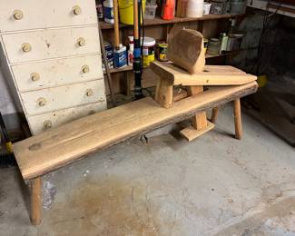 Handmade Saddle Bench