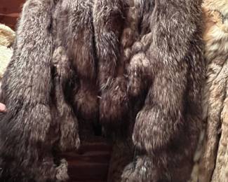 1940's silver fox coat