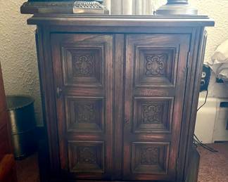 1 of 2 MCM bedside tables