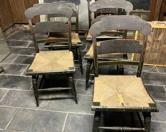 Hitchcock stenciled side chairs (5)