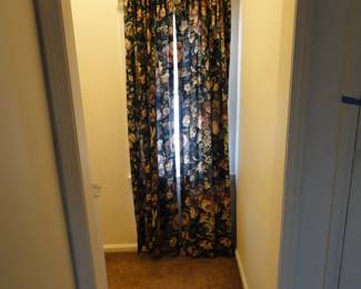 Curtain panels, and rods we have a couple of pair