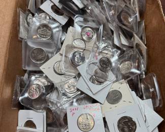 Variety of collectible, quarters, including error, coins, uncirculated
