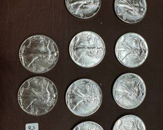 Beautiful selection of silver coins