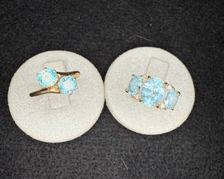 14k rings, topaz?