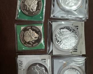 Collectible 1 ounce silver coins