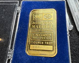 Johnson Matthey 1 oz Fine Gold Bar