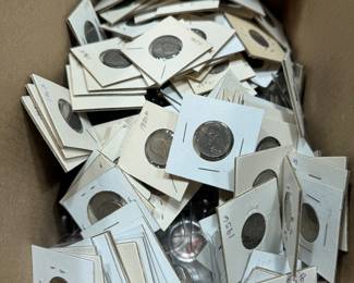 Variety of collectible nickels, including 1940s - 1990’s. Some error coins 